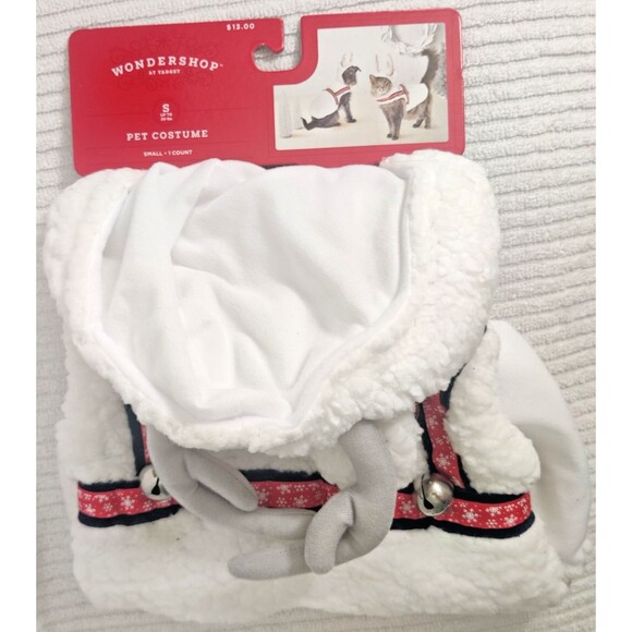Dog Costume Workshop White Reindeer with Bells, Size Small - New - Picture 7 of 9